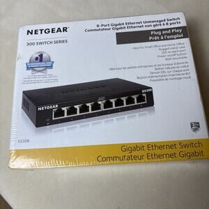 NETGEAR GS308-300PAS GS308 8 Gigabit Port Unmanaged Ethernet Switch